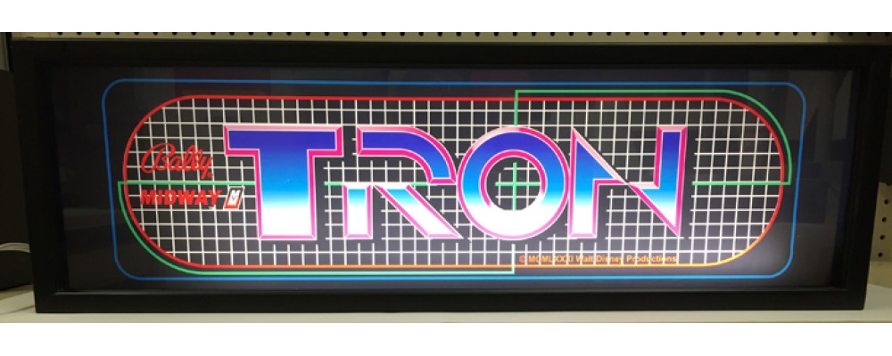 Tron Arcade Marquee - Lightbox - Bally / Midway